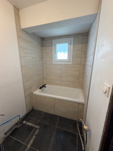 Photo de galerie - Pose de carreaux 30/60 