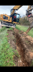 Photo de galerie - Réalisation d’une tranchée 