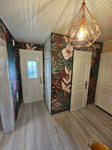 Photo de galerie - Pose d'un papier peint panoramique