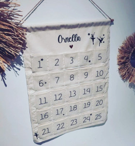 Photo de galerie - Calendrier de l’avent fait mains avec personnalisation 