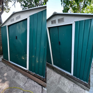 Photo de galerie - Nettoyage et rangement abris de jardin 