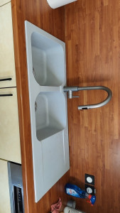 Photo de galerie - Remplacement évier et modifications tuyauteries 