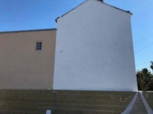 Photo de galerie - Ravalement sur pignon avec peinture seigneurie Gauthier 