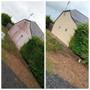 Photo de galerie - Décapage d'un pignon 