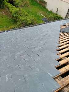 Photo de galerie - Remplacement des ardoise 
