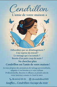 Photo de galerie - Ne stressez plus , cendrillon prendra soin de votre maison ✨