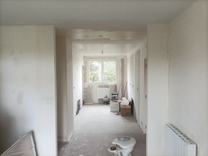 Photo de galerie - Après avoir cassé des cloisons voici les angles et plafonds reboucher 