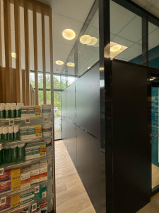 Photo de galerie - Cloison modulaire vitrée 