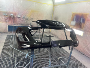 Photo de galerie - Peinture pare choc avant 308 Peugeot 