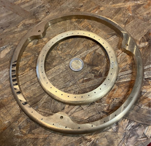 Photo de galerie - Usinage de pièces en laiton massif