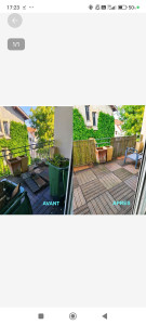 Photo de galerie - Nettoyage et aménagement balcons 