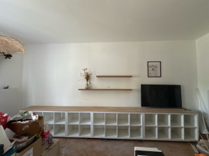 Photo de galerie - Montage et fabrication meuble tv