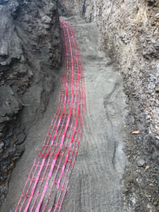 Photo de galerie -  tranché passage câble 630mm2