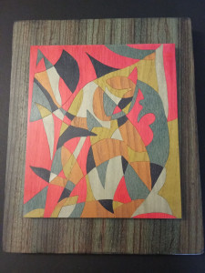 Photo de galerie - Tableau Marqueté avec différents bois teintés