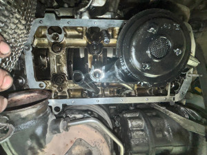 Photo de galerie - Changement joint carter sous moteur / nettoyage de crepine