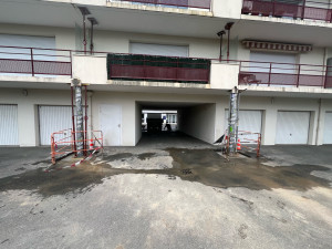 Photo de galerie - Renforcement de balcon avec tube de coffrage 