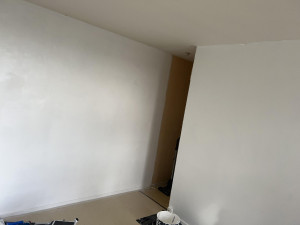 Photo de galerie - Peinture blanche sur mur abîmé 