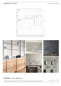 Photo de galerie - Moodboard cuisine et salle de bain