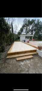 Photo de galerie - Création d’un terrain de pétanque