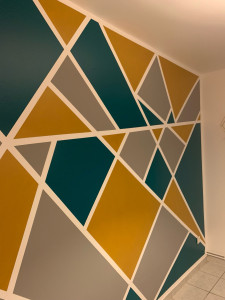 Photo de galerie - Application de 3 types de couleurs velours avec effet design 