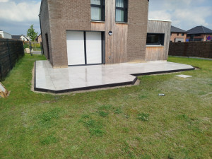 Photo de galerie - Carrelage 20 mm , 60*60 . pose sur plots.