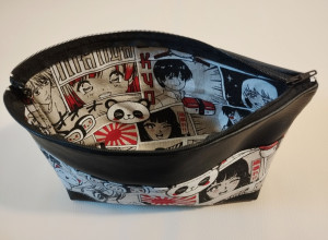 Photo de galerie - Pochette doublée, tissu au choix 