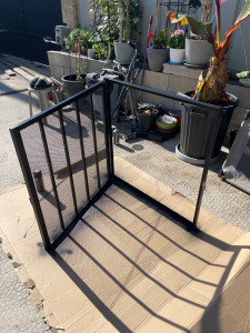 Photo de galerie - Fabrication sur mesure d’une grille en acier 