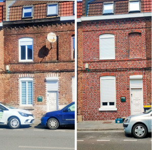 Photo de galerie - Ravalement de façade.
Dejointement, Sablage, Rejointoiement, Hydrofuge.