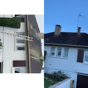 Photo de galerie - Rénovation de toiture avant après 