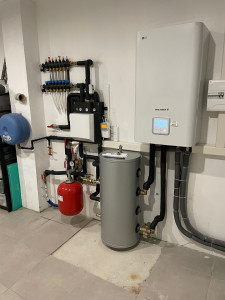 Photo de galerie - Installation PAC 2 zones 