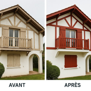 Photo de galerie - Avant et après peinture exterieur