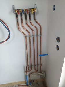 Photo de galerie - Préparation circuit hydraulique pour chaudière gaz mural