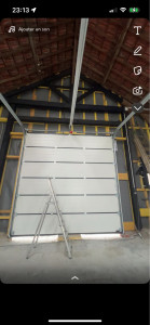 Photo de galerie - Voilà un de mes chantiers peinture d’une arche dans un futur garage automobile.