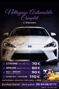 Photo de galerie - Bonjour je vous propose mes services pour nettoyer vos véhicules, travail sérieux! 