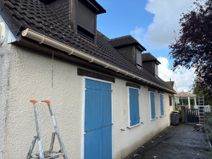 Photo de galerie - Pose de gouttière 
