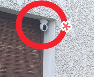 Photo de galerie - Installation de caméra de surveillance 