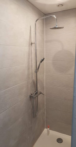 Photo de galerie - Création douche avec receveur 