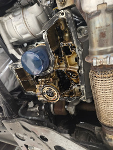 Photo de galerie - Depose carter nettoyage crepine, remplacement kit de distribution 1.2 puretech 