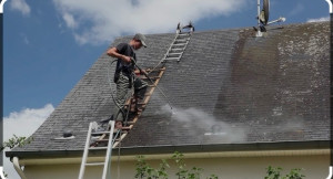 Photo de galerie - Décapage toiture 