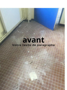 Photo de galerie - Préparation - nettoyage de salle
