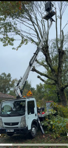 Photo de galerie - Travaux sécurisés avec camion, nacelle