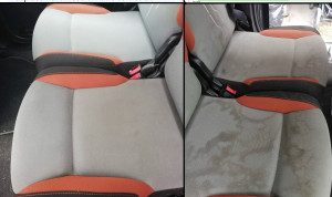 Photo de galerie - Résultat avant après siège auto 