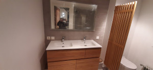 Photo de galerie - Double vasque +miroir