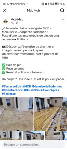 Photo de galerie - Création d'une terrasse 