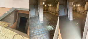 Photo de galerie - Escalier +muret création porte d’entrée et dallage 