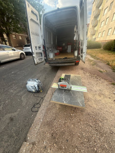 Photo de galerie - Coupe de plan de travail à domicile 