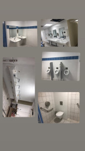 Photo de galerie - Pose lavabo, wc suspendu 
