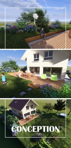 Photo de galerie - Conception d'aménagements paysagers pour une nouvelle maison. 