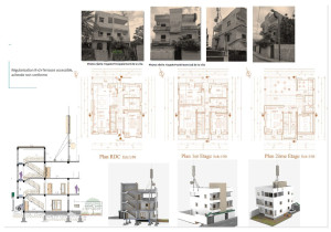 Photo de galerie - Maison Individuelle
109,01 m² / Régularisation d’une villa de R+2 avec Terrasse accessible
Maitre d’ouvrage privé 