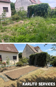 Photo de galerie - Nettoyage d’un jardin à l’abandon 